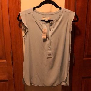 Light blue Ann Taylor LOFT blouse